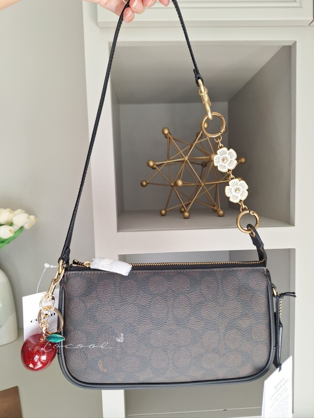 NWT COACH Plaza Bag 22 Signature Upcrafted Leather Shoulder Bag CFX89